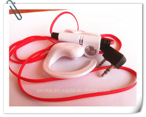 Ear Hook Earphone for Walkie Talkie with Noodle-Shape Cable
