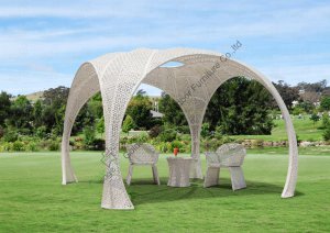 Outdoor Rattan Gazebo with Special Weaving Style