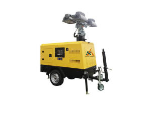2400W LED Mobile Diesel Electric Light Tower