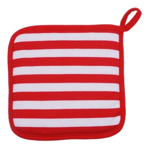 Hot Sell Red Strip Oven Mitt Made in China Kitchen Hot Protected Oven Mit