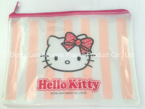 PVC Zipper Bag Printed Hello Kitty for Packing Cosmetic Accessories